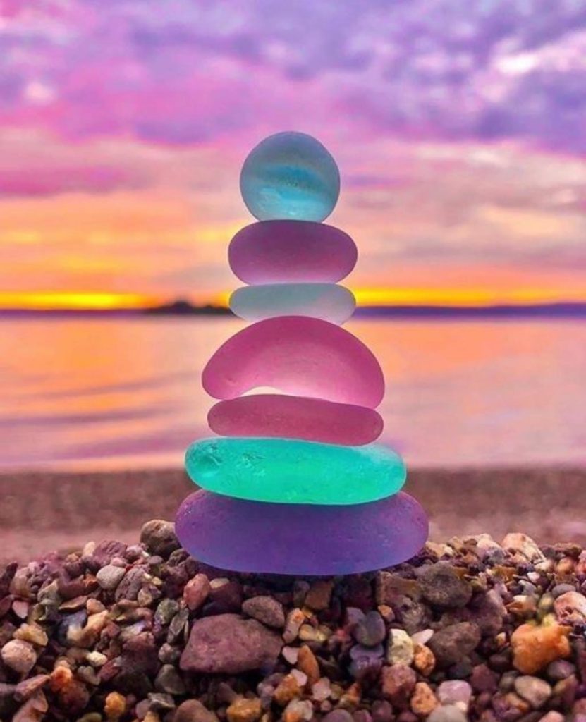 Gestapeld zeeglas
Na teleurstelling ook de mooie kanten zien